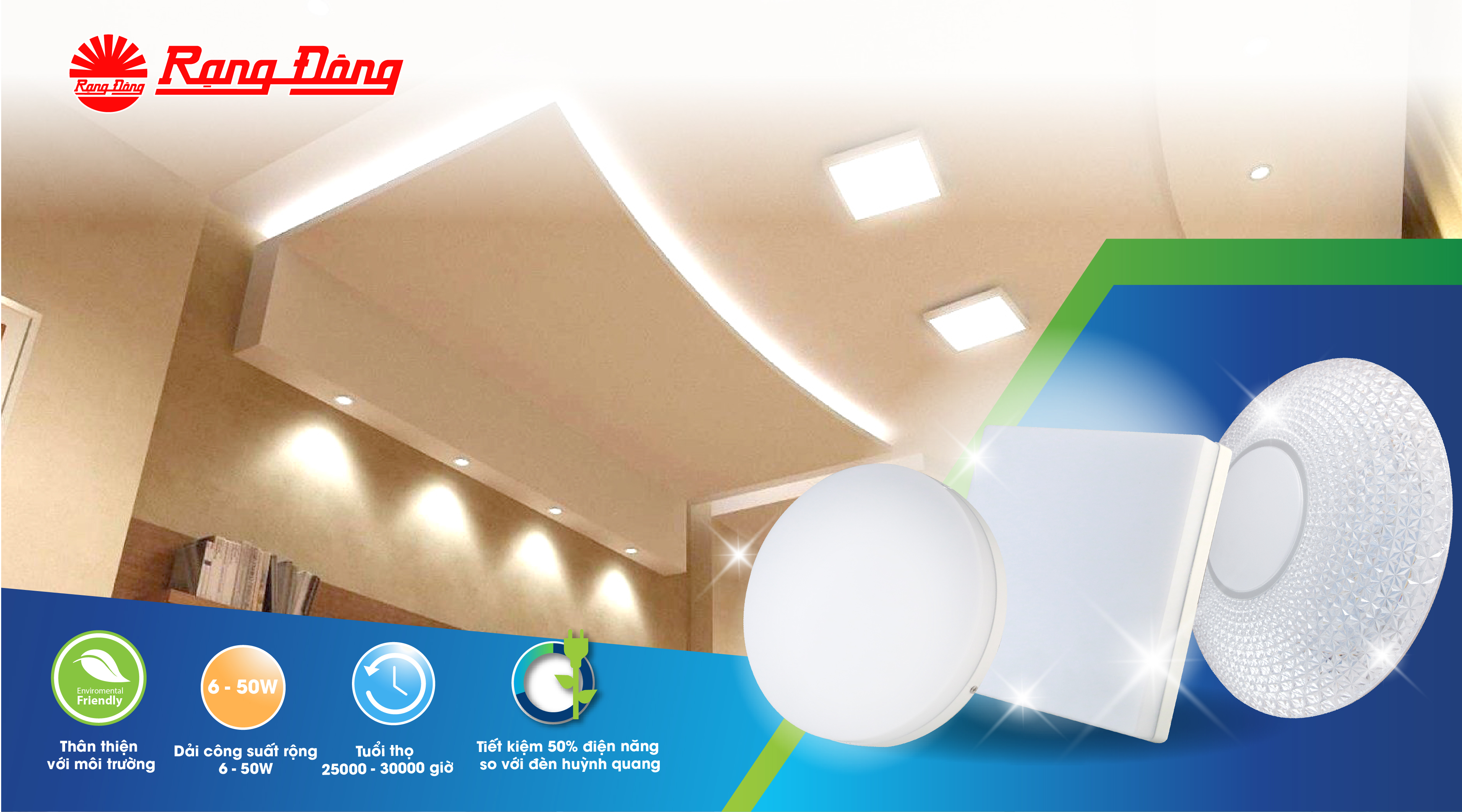 Đèn LED Ốp trần là gì ? Cấu tạo và ứng dụng của đèn LED Ốp trần trong đời sống